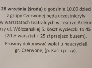 Warsztaty teatralne