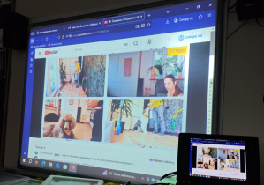 Dzieci oglądają "Sniadanie z PSYjaciółmi". Temat: Psie treningi to fajna zabawa.