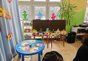 Rekwizyty do zabawy "Znajdź parę do klauna".