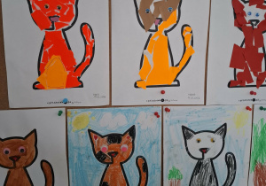 Prace plastyczne "Kot".