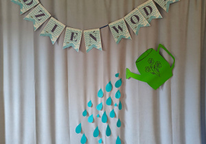 Dekoracja na Dzień Wody.