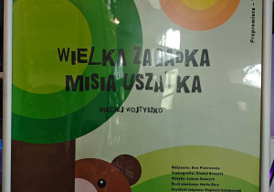 Plakat spektaklu "Wielka zagadka Misia Uszatka".