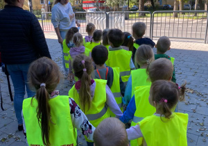 Rozmowa na temat wyglądu skrzyżowania i znaków drogowych dookoła.