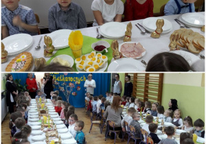 Dzieci z grupy II na Śniadaniu Wielkanocnym